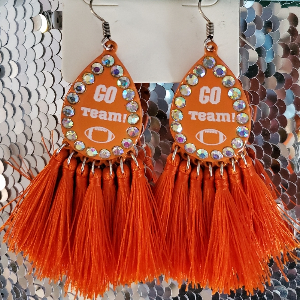 Orange earrings